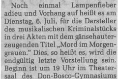Mord im Morgengrauen Presse 1