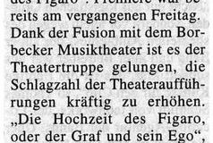 Die Hochzeit des Figaro oder Der Graf und sein Ego Presse 2