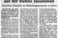 Ein seltsames Paar Presse 2