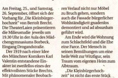 Die Kleinbürgerhochzeit Presse 2
