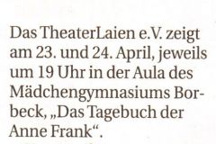 Das Tagebuch der Anne Frank Presse 2